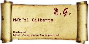 Mözl Gilberta névjegykártya